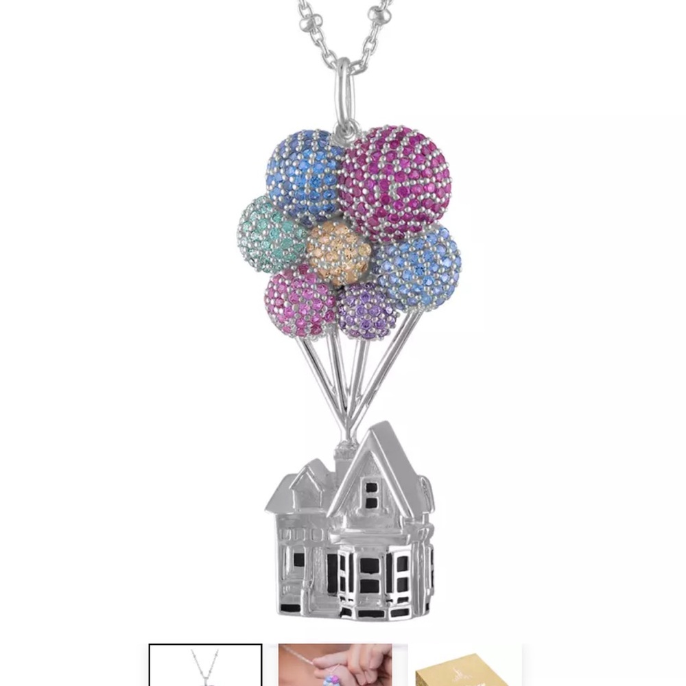 Disney Sterling Silver Up Pendant Necklace by Rebecca Hook